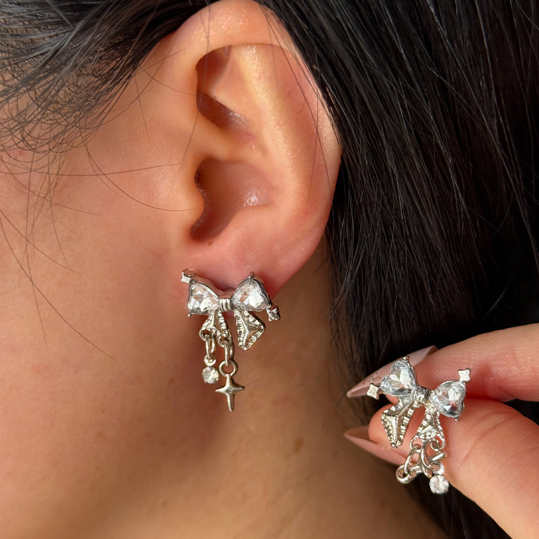 Crystal Bow Earrings