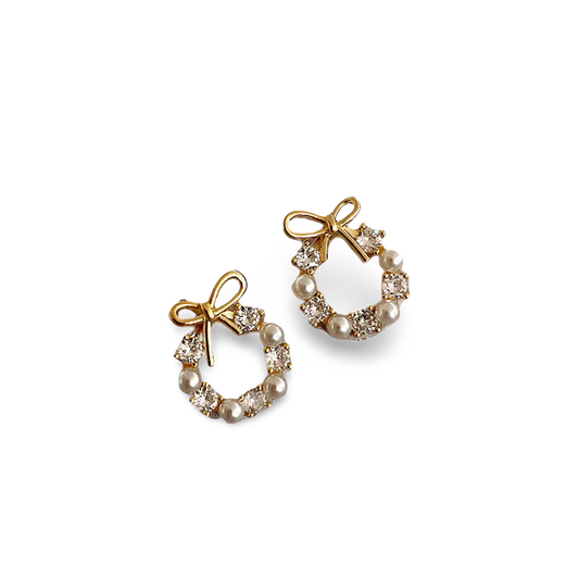 Harmony Bow Wreath Earrings