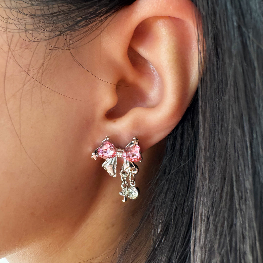 Crystal Bow Earrings